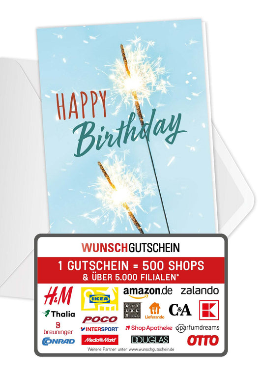 Happy Birthday - Wunderkerzen