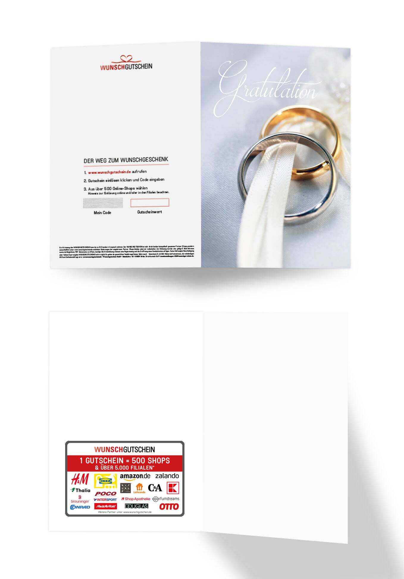Gratulation - Ringe (Gutscheinwert)