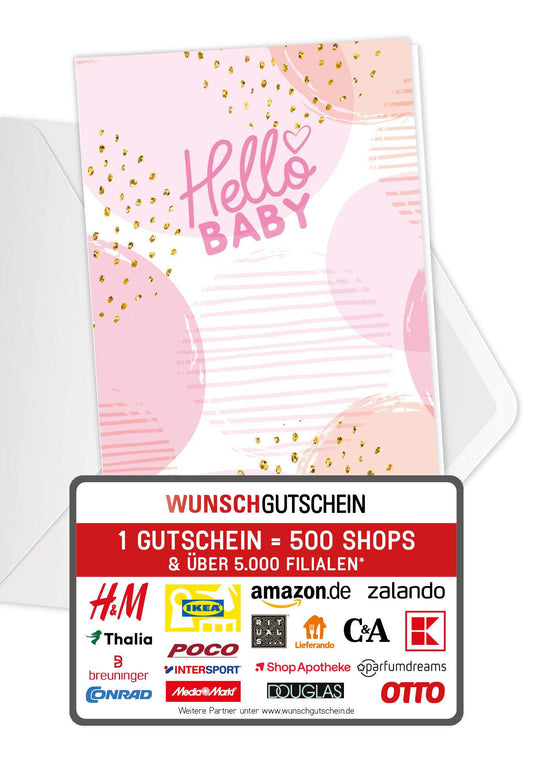 Hello Baby - Rosa (Gutscheinwert)