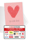 Ich liebe dich - Herz Rosa