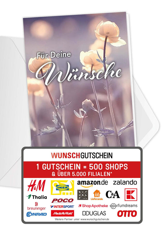 Für deine Wünsche - Blumen